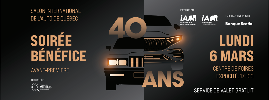 La Soirée-Bénéfice Avant-Première du Salon International de l’auto de Québec est de retour une 18e édition !